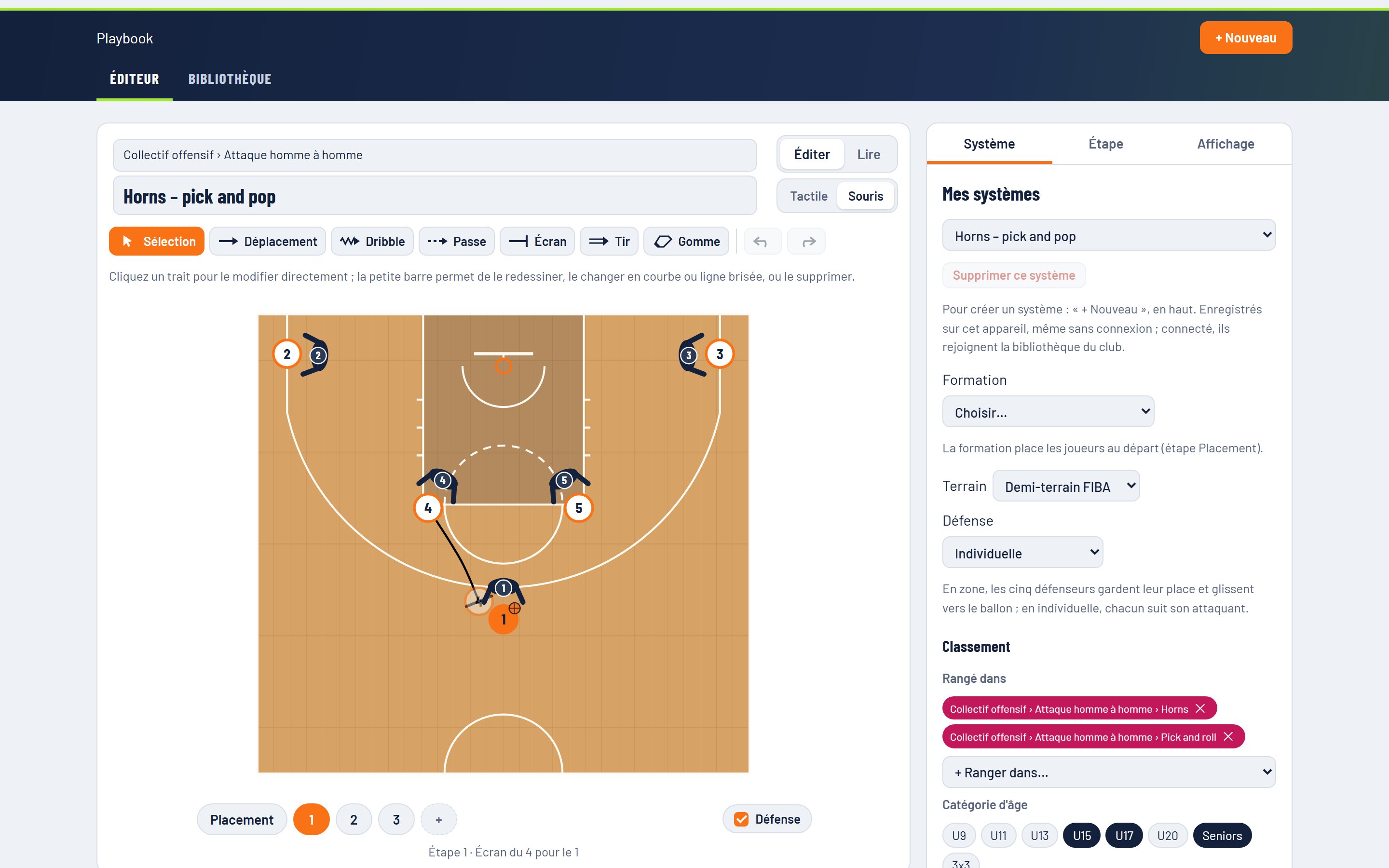 Vue d’ensemble de l’éditeur de Playbook