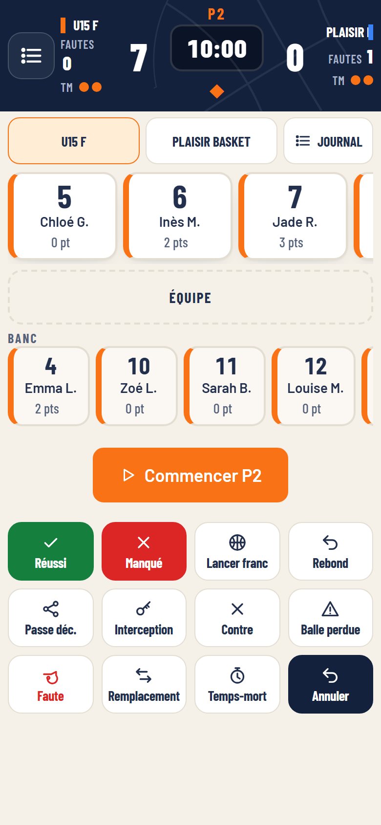 Saisie sur téléphone